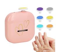 Teksome File per unghie elettrica per bambini, trimmer per unghie per il bambino, File di taglio delle unghie elettriche USB, Strumento di manicure a basso rumore con unghie luminose a LED Soluzioni