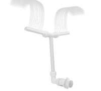 Teksome Fontana per Piscine Fuori Terra e interrate | Dispositivo di Raffreddamento per irrigatore a Cascata Regolabile per Piscina | Fontana a spruzzo per Piscina | Accessori per Piscine