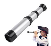 Teksome Giocattolo telescopio | telescopio monoculare Tascabile Impermeabile | Cannocchiale Pieghevole Pirata monoculare, telescopio Retrattile Giocattolo Portatile per 2-12 Bambini Che guardano