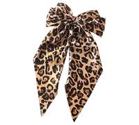 Teksome Grande fiocco per capelli leopardato | Grande fiocco per capelli | Mollette per capelli | Fermagli per capelli a coda lunga per donne ragazze amiche madre