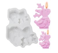 Teksome In Silicone Natale Per Resina - Stampo Cervo | Espressioni per Dolci Caramelle Sapone Lavoretti Festivi | Decorazioni Festive