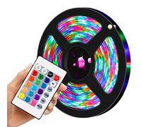 Teksome Luci a LED - Striscia Luminosa RGB con Telecomando | Luci Che cambiano Colore per Camera da Letto, Sala Giochi Illuminazione Flessibile luci Decorative per la casa