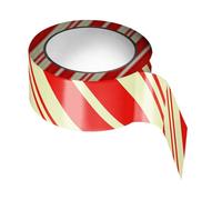 Teksome Nastro Di Segnalazione Natalizio | 5m Fosforescente Decorazione Stagionale - Rotolo Di Nastro Decorativo Natalizio,Per Scuola Sentieri Giardino Soggiorno Camera Da Cortile Patio Portico Scale