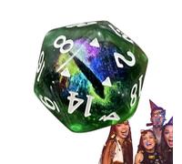 Teksome Occhio di Drago - Set di 20 Dadi Poliedrici RPG Realizzati a Mano Con Spigoli Vivi e Belle Inclusioni per l'Estetica