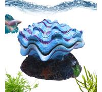 Teksome Rifugio per Pesci per Acquario,Tana per Gamberetti con Conchiglia | Finto per Acquario Dolce Salmastro Terrario,Angolo Casa Camera da Letto Terrario Scuola Ristorante