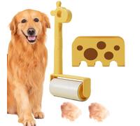 Teksome Roller di lanugine per animali domestici, rulli per lanugine per capelli extra appiccicosi, Roller per peli di animali domestici, Design giraffe portatile per la spazzola per rasoio
