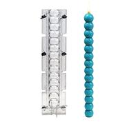 Teksome Stampo per candele, stampi per candele con asta a sfera lunga, stampi trasparenti e resistenti per candele a colonna, stampi per candele fai da te per artigianato, aromaterapia, candele,