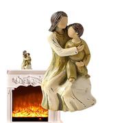 Teksome Statue e figurine di Madre Figlio,Statua di Madre e Figlio - Figurina che abbraccia madre e figlio,Statue in resina che abbracciano madre e figlia per la decorazione della mensola da tavolo