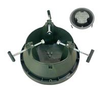 Teksome Supporto per Albero di Natale - Treppiede Antiscivolo con Serbatoio per Acqua - Base Regolabile per Interni Esterni Soggiorno Giardino - per Raduni in Casa E All'Aperto