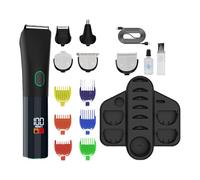 Teksome Tagliabordi per Barba Uomo - Rasoio Elettrico Senza Fili con Batteria Ricaricabile,Kit di Cura Impermeabile Ricaricabile USB con Accessori per Naso Orecchie Viso e Baffi