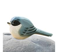 Teksome Uccelli in Legno | Statua di intagliata a Mano per Gli Amanti degli Uccelli | Statue di Uccelli in Legno per la Decorazione Domestica Figurine di Uccelli per la Decorazione di scaffali