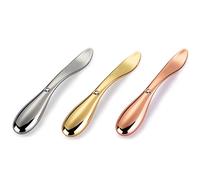 Tekson 3 rulli per occhi e crema viso, strumento applicatore per massaggio viso, massaggiatore facciale in metallo per idratante, bacchetta stick