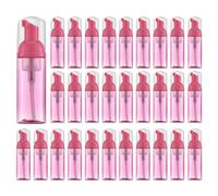 Tekson 30PCS Soap Foam Bottle 2 oz Empty Travel Foaming Lash Shampoo for Cleanser Dispenser Red