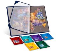 Tektalk Table puzzle accessories trays for sorting 1000 pieces roll up mat keepers scheda, Colore Con 6 vassoi colorati, WGPTB