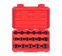 TEKTON 1/2 Inch Drive 12-Point Impact Socket Set, 17-Piece (8-24 mm) | SID92338