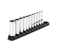 TEKTON 1/4 pollice Drive Deep 12-Point Socket Set, 11 pezzi (5/32-9/16 ".) | SHD90107