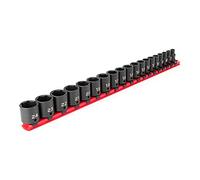 TEKTON 3/8 Inch Drive 6-Point Impact Socket Set, 19-Piece (6-24 mm) | SID91106