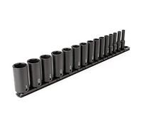 TEKTON 3/8 Inch Drive Deep 6-Point Impact Socket Set, 15-Piece (1/4-1 in.) | SID91105