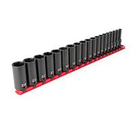 TEKTON 3/8 Inch Drive Deep 6-Point Impact Socket Set, 19-Piece (6-24 mm) | SID91107