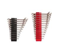 TEKTON Angle Head Open End Wrench Set with Modular Wrench Organizer, 25-Piece (1/4-3/4 in., 6-19 mm) | WAE93501 | Made in USA