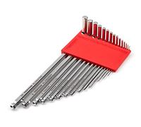 TEKTON Ball End Hex Key Set, 15-Piece (1.3-10 mm) with Holder | KLX91201