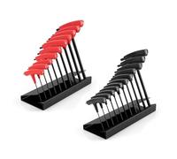 TEKTON Ball End Hex T-Handle Key Set with Stand, 21-Piece (5/64-3/8 in., 2-10 mm) | KTX92301