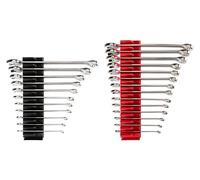 TEKTON Combination Wrench Set with Modular Slotted Organizer, 25-Piece (1/4-3/4 in., 6-19 mm) | WCB95301