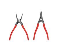 TEKTON PRR90018 - Set di pinze per anelli di fissaggio interni ed esterni, 2 pezzi (punte da 0,2 cm)
