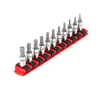 TEKTON Set di bussole a punta esagonale da 1/4", 11 pezzi (2-8 mm) con guida | SHB90106