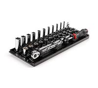 TEKTON Set di chiavi a bussola e cricchetto da 1/4" con binari, 29 pezzi (5/32-9/16") | SKT03101