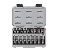 TEKTON Set di chiavi a bussola Torx da 1/2" e stella esterna, 17 pezzi (T30-T70, E10-E24) | SKT25801