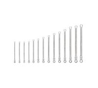 TEKTON Set di chiavi a cricchetto a 12 punte con testa lunga, fissa/flessibile, 14 pezzi (6-19 mm) | WRB95003