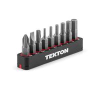 TEKTON Set di punte per bicicletta da 1/4" con binario, 9 pezzi (#2, 3/16", T25, 2-6 mm) | DZZ93003