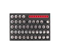 TEKTON SHB90800 - Set di chiavi a bussola da 1/4", 44 pezzi