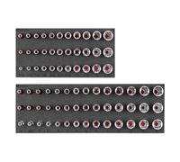 TEKTON SHD90804 - Set di chiavi a bussola a 6 punte, attacco da 1/4", 75