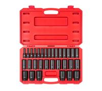 Tekton SID92335 Set di chiavi a bussola a 6 punte Impact da 1,2 cm, 31 pezzi (8-38 mm)