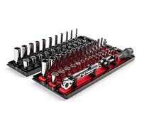 TEKTON SKT03302 - Set di chiavi a bussola e cricchetto da 1/4", 57 pezzi (5/32-9/16", 4-15 mm)