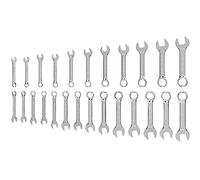 TEKTON Stubby Combination Wrench Set, 25-Piece (1/4-3/4 in., 6-19 mm) | WCB90403