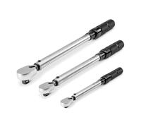 TEKTON TRQ95901 - Set di chiavi dinamometriche da 1/4, 3/8, con attacco da 1/2", micrometro a doppia direzione, set di 3 chiavi dinamometriche (50,8-508 cm, 30,5 m, 12,2-61 m)