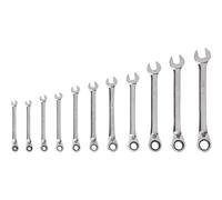 TEKTON WRC94000 - Set di chiavi combinate a cricchetto reversibili, 11 pezzi, 1/4-3/4"