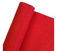 Tela Aida a 12 punti, tessuto per punto croce, colore rosso (150 cm di larghezza x 99 cm)