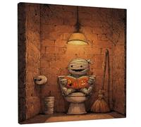 Tela artistica da parete con scritta in lingua inglese "Halloween Mummy" che legge una mummia, decorazione da parete per la casa, per soggiorno, camera da letto, bagno, dormitorio, tela avvolta 30,5 x