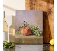 Tela artistica da parete per cucina, natura morta classica vite vite senza pesca pittura da appendere arte da appendere casa sala da pranzo camera da letto soggiorno ristorante decorazione 20 x 25 cm