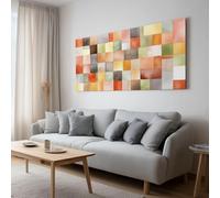 Tela artistica da parete per soggiorno, decorazione astratta ad acquerello quadrata, stampe su tela, moderna opera d'arte pop per camera da letto, ufficio, casa, bagno, decorazione 100 x 75 cm, senza