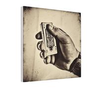 Tela artistica da parete per soggiorno, decorazione da parete moderna da appendere, 40,6 x 40,6 cm, stampe su tela, vintage, concettuale, mano di poker, arte estetica da parete per camera da letto