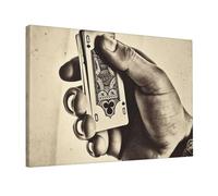 Tela artistica da parete per soggiorno, decorazione da parete, opera d'arte moderna, immagini da appendere, stampe su tela, vintage, concettuale, mano di poker, arte estetica da parete per camera da