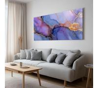 Tela artistica da parete per soggiorno, decorazione di lusso con marmo oro, stampe su tela, moderna opera d'arte pop per camera da letto, ufficio, casa, bagno, decorazione 160 x 80 cm, senza cornice