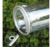 Tela cerata impermeabile resistente del PVC, copertura della tela cerata del vinile trasparente di 0.35mm per il baldacchino e il patio recinzione, isolamento anti-invecchiamento,