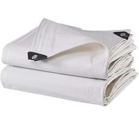 Tela Cerata Ispessita Multiuso della Tela Cerata del PE Tela Cerata per Esterni Dell'isolamento Termico A Prova di Sole, White, 2x10m