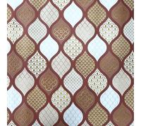 Tela Cerata Tovaglia di Natale Premium Braun B6014-06 Angolare Rotondo Ovale